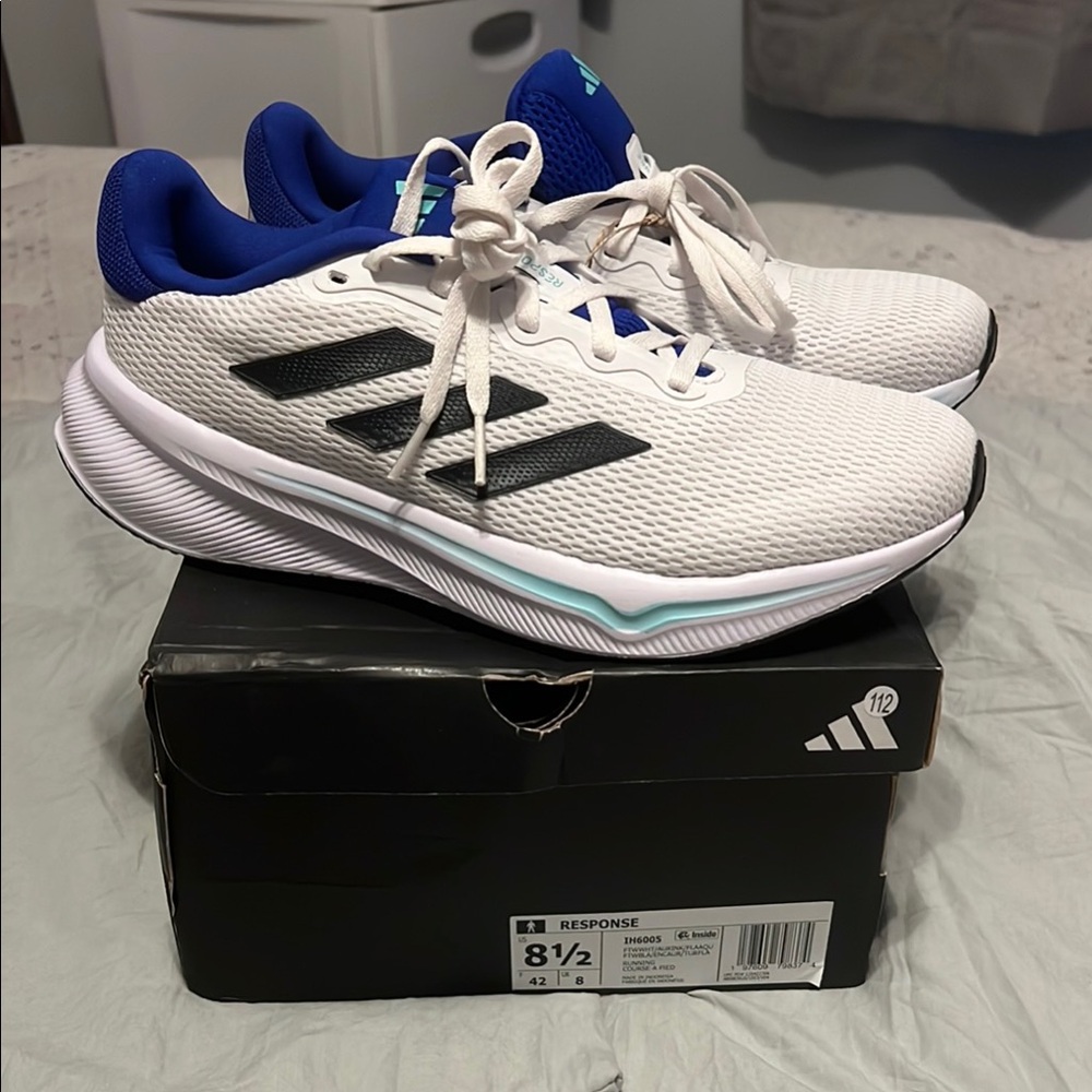 Adidas Response White Sneakers  - BRAND NEW!! Size 8.5 Men’s/9.5 Women’s